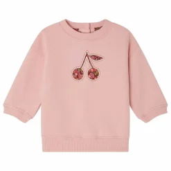 Sweat Dahlia Molleton Coton Bio | Rose bonbon