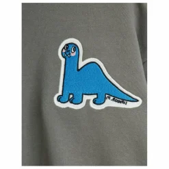 Sweat Dino Patch Coton Bio | Gris