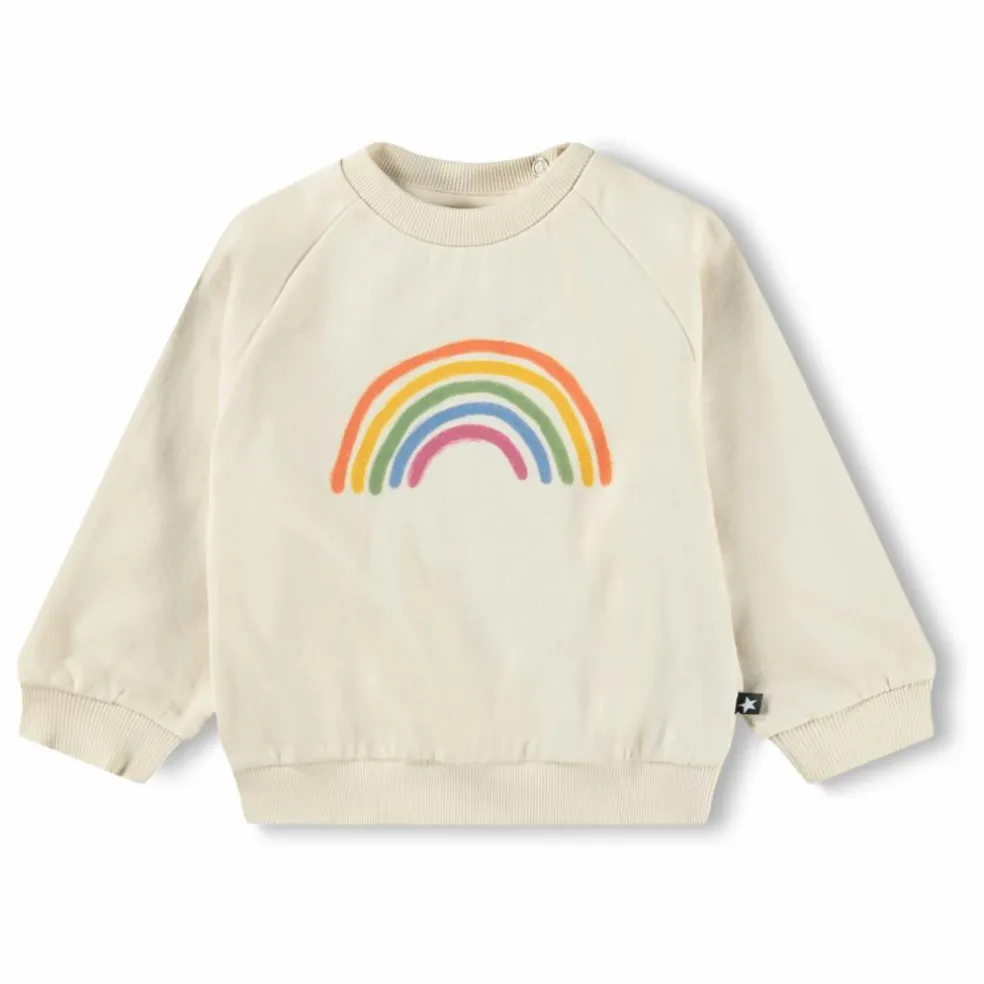 Sweat Disc Arc-en-ciel Coton Bio | Ecru