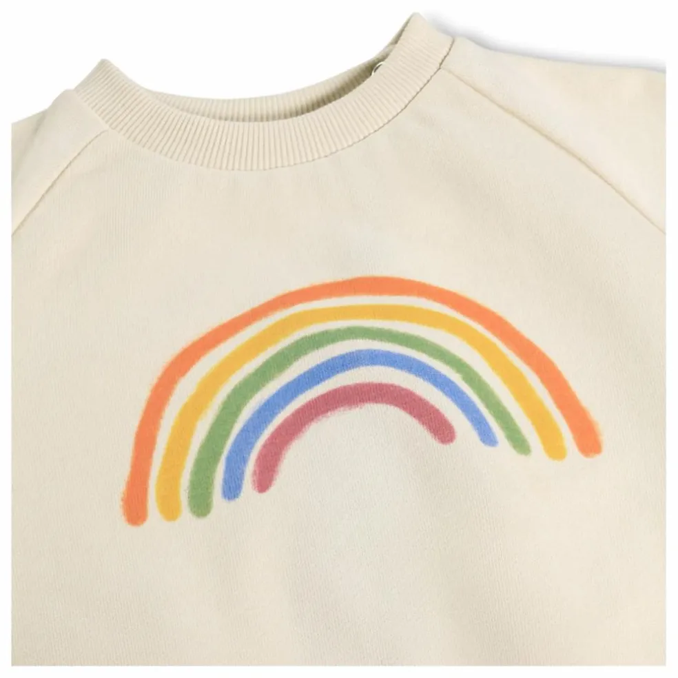 Sweat Disc Arc-en-ciel Coton Bio | Ecru