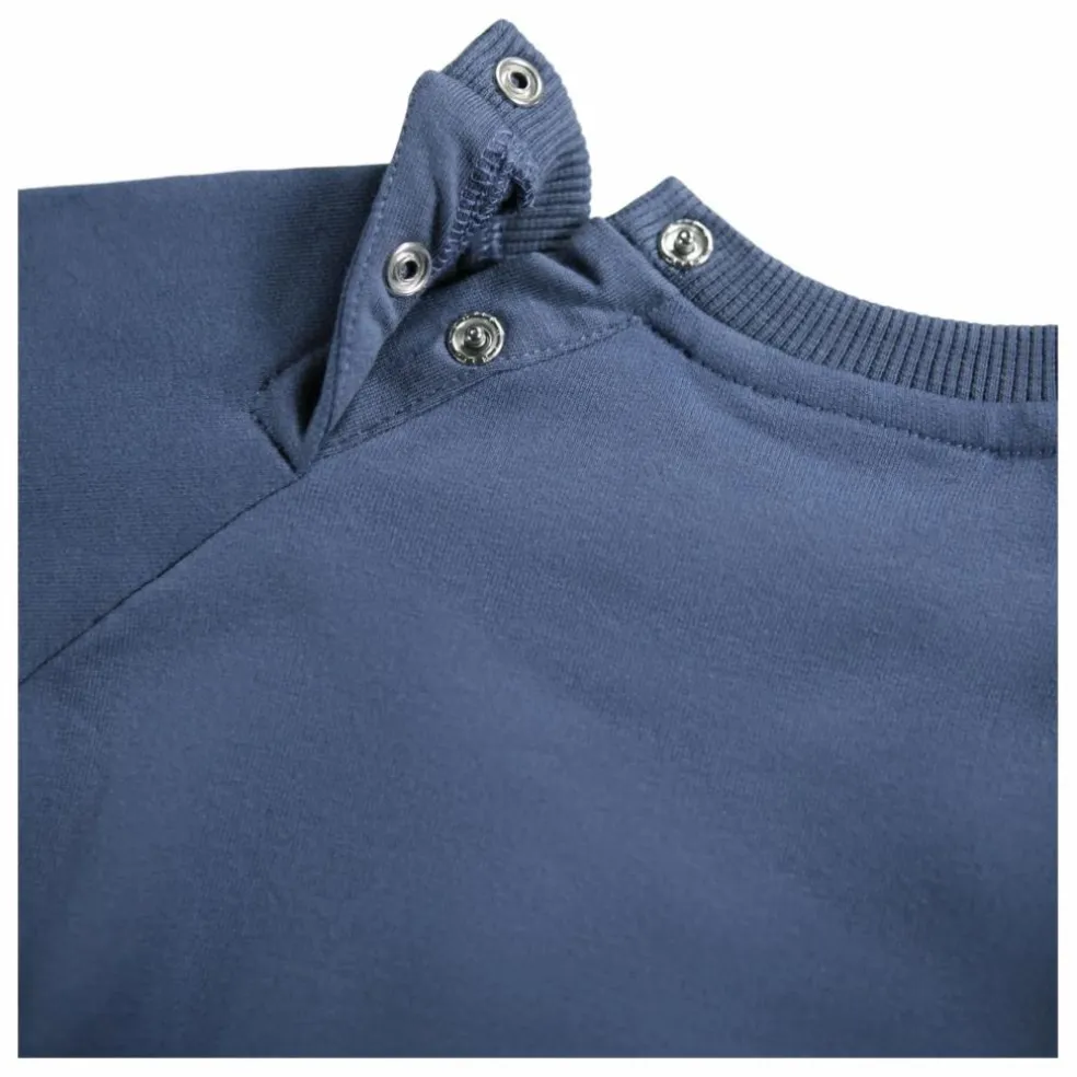 Sweat Disc Smiley Coton Bio | Bleu