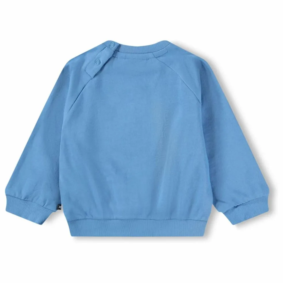 Sweat Disc Smiley Coton Bio | Bleu