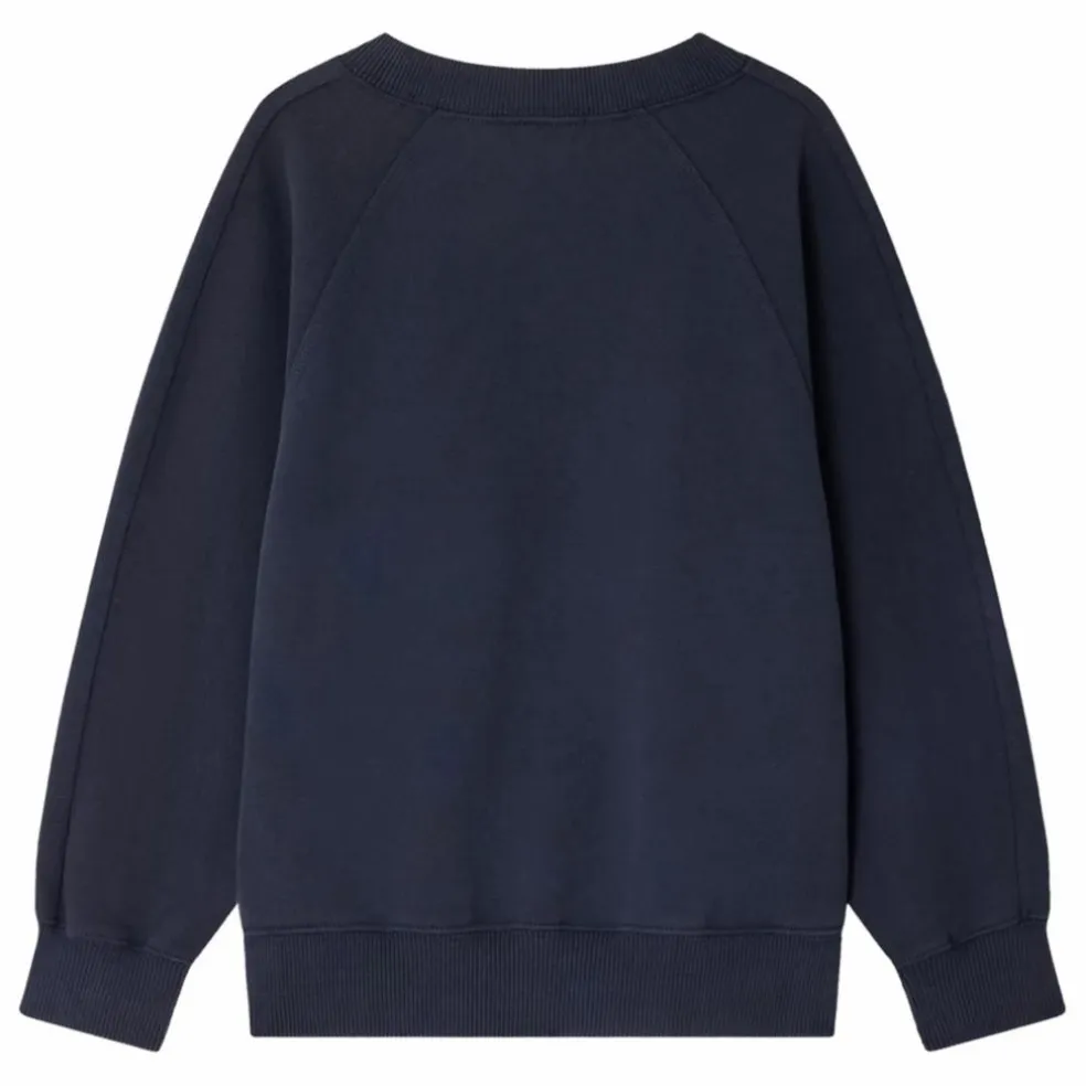 Sweat Eugenien Molleton Coton Bio | Bleu marine