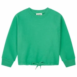Sweat Fille A Nouer Molleton Bio | Vert