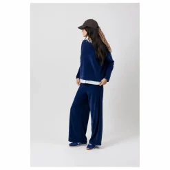 Sweat Gally Velours Côtelé Coton Bio | Bleu marine