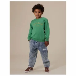 Sweat Goldie Crew Brodé Eponge | Vert