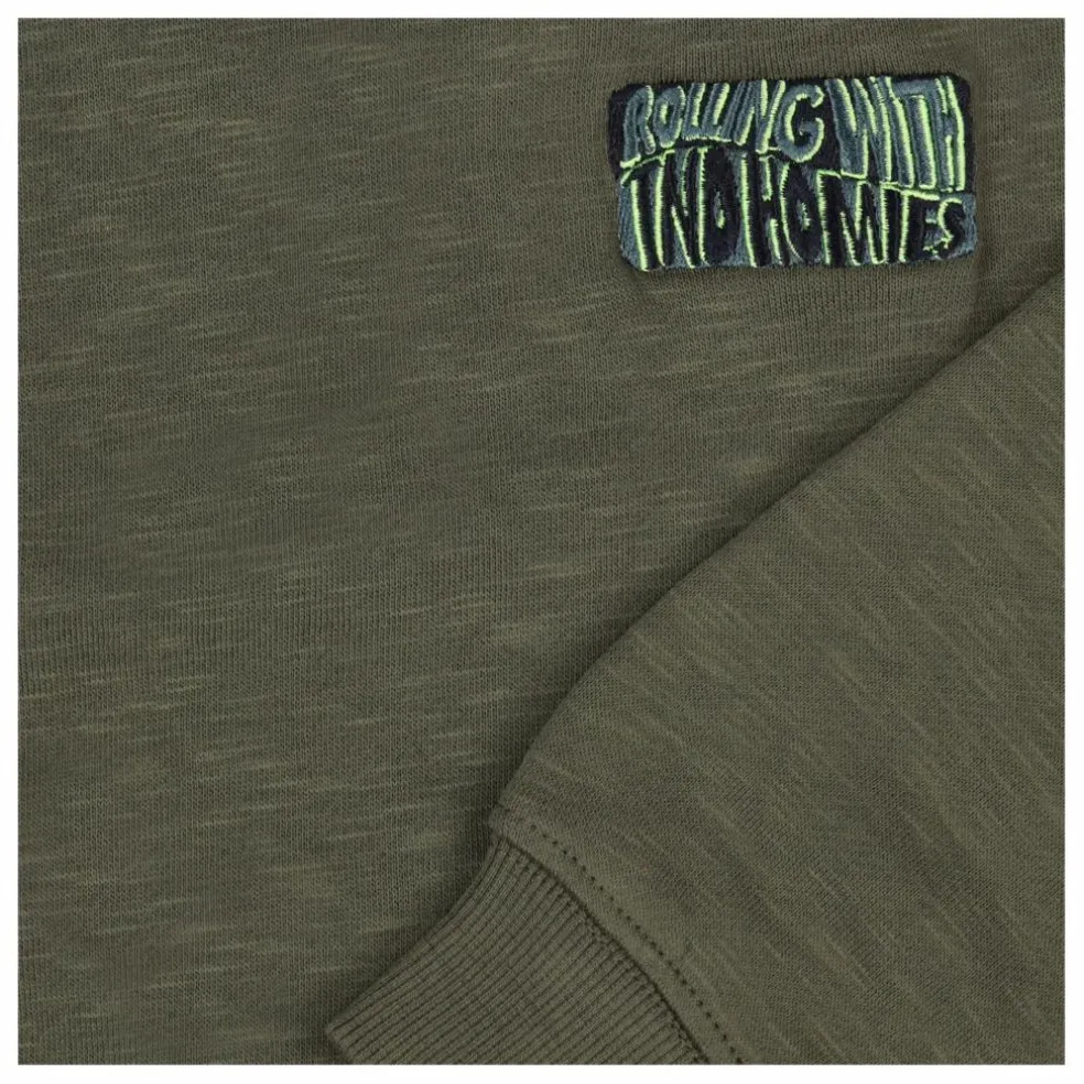 Sweat Halfpipe Coton Bio | Vert kaki