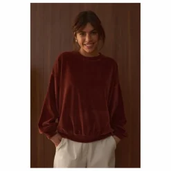 Sweat Jane Velours - Collection Femme | Brun