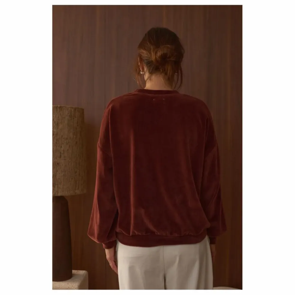 Sweat Jane Velours - Collection Femme | Brun