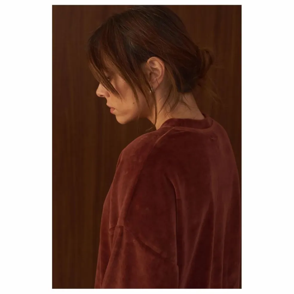 Sweat Jane Velours - Collection Femme | Brun