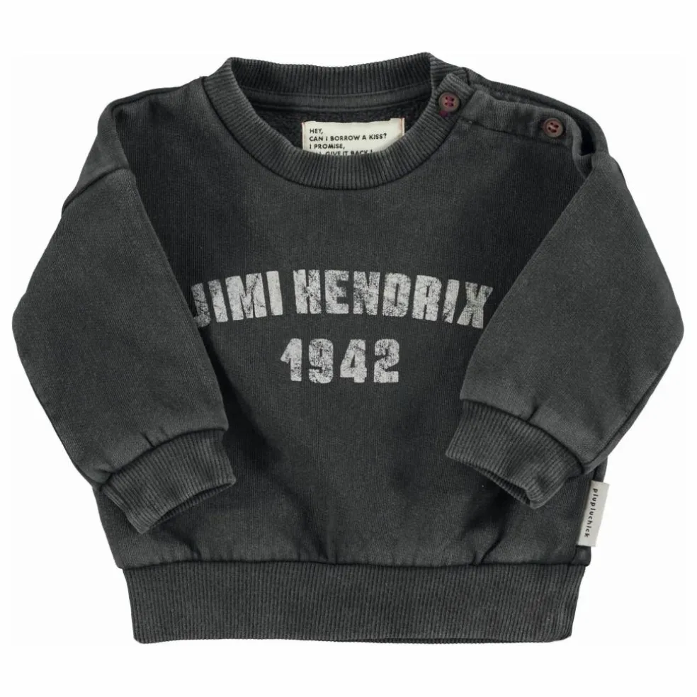 Sweat Jimi Hendrix Coton Bio | Noir