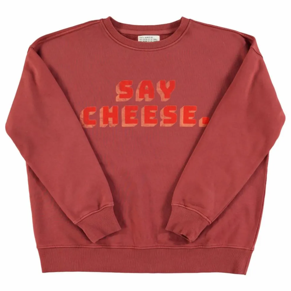 Sweat Julie Say Cheese Coton Bio | Bordeaux