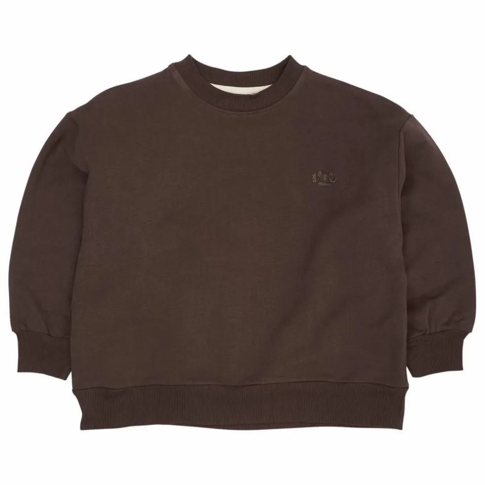 Sweat Logo Coton Bio | Marron
