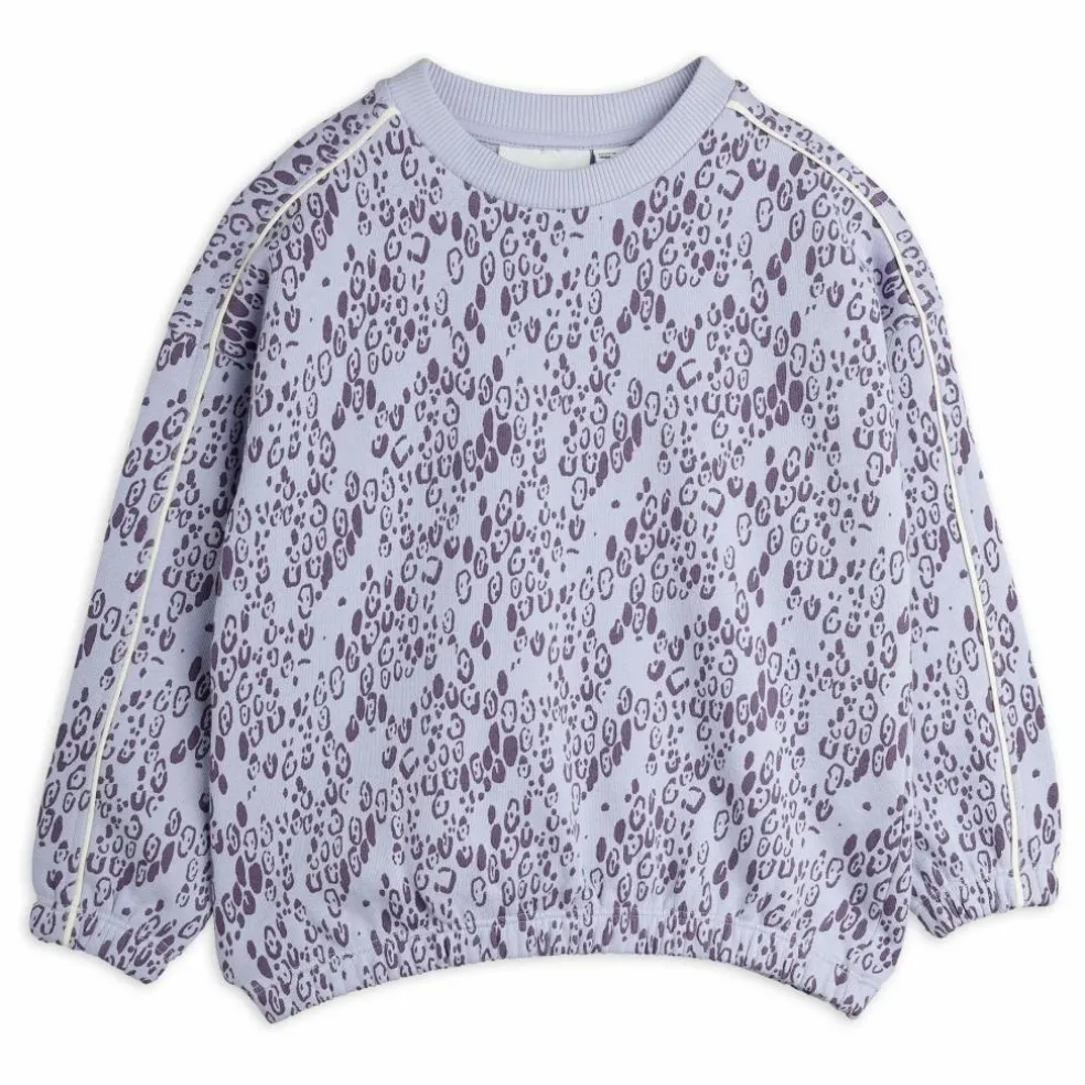 Sweat Léopard Coton Bio | Lilas