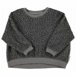 Sweat Léopard Eponge Coton Bio | Gris