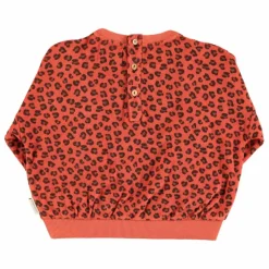Sweat Léopard Volants Eponge Bio | Terracotta