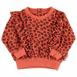 Sweat Léopard Volants Eponge Bio | Terracotta
