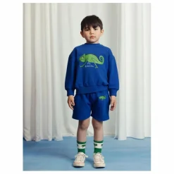 Sweat Lézard Coton Bio | Bleu
