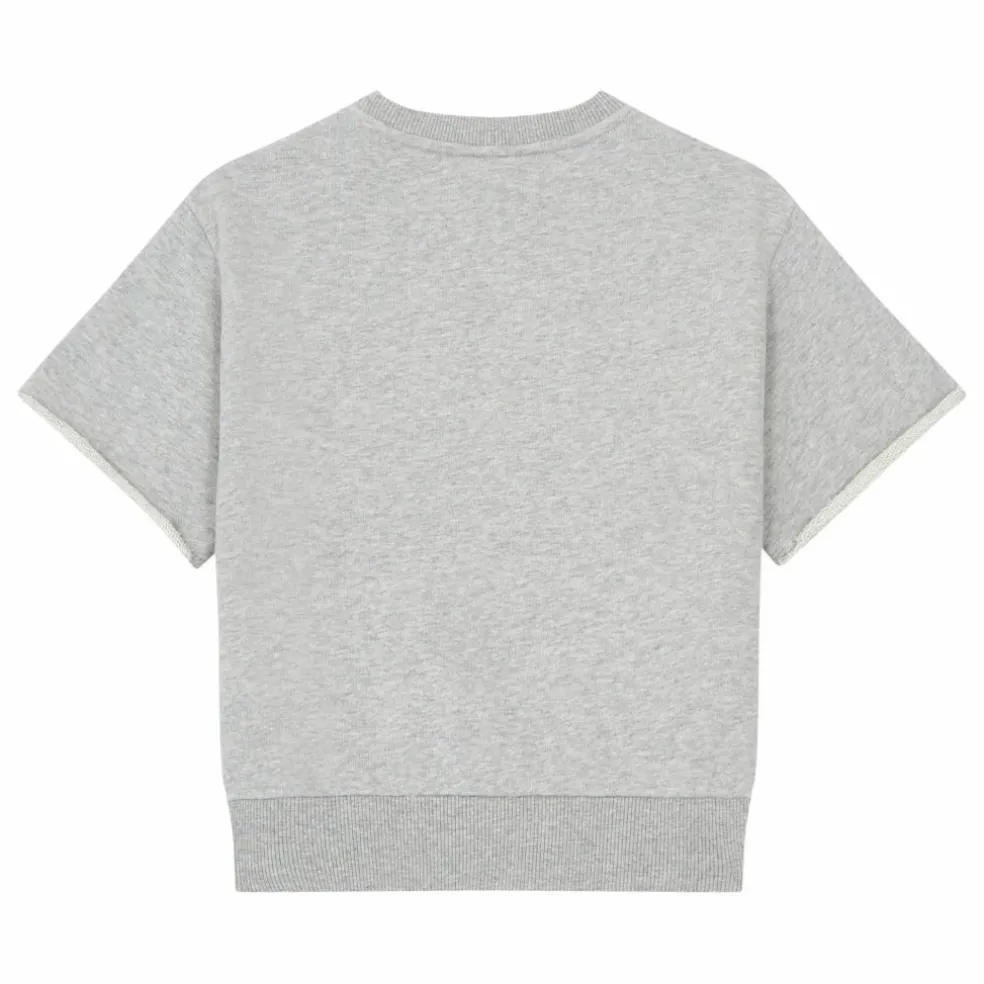 Sweat Manche Courte Coton Bio | Gris