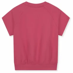 Sweat Manches Courtes Coton Bio | Rose fuschia