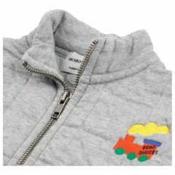 Sweat Matelassé Train | Gris chiné