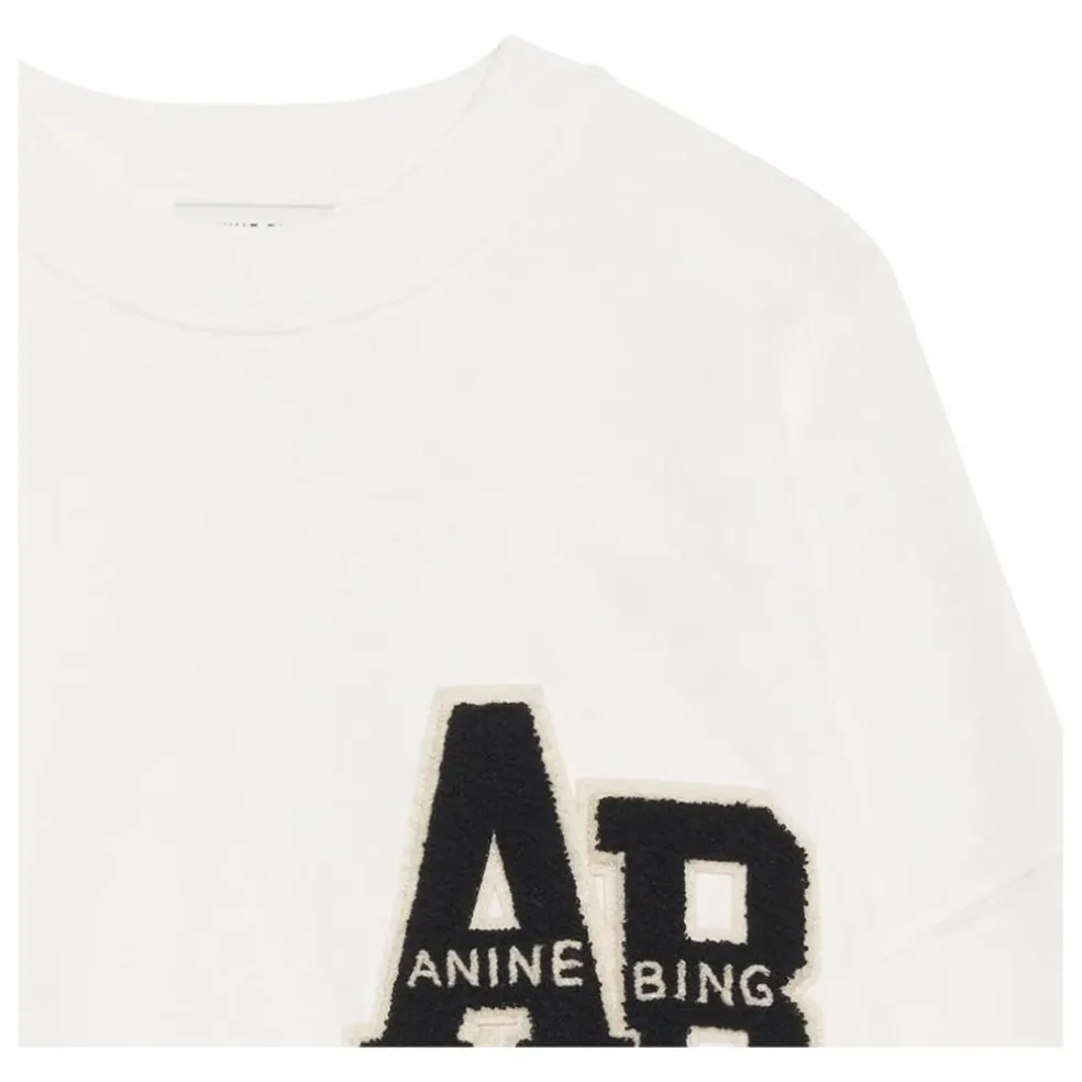 Sweat Miles Letterman | Blanc cassé