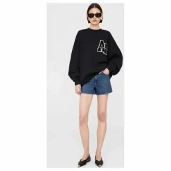 Sweat Miles Letterman Coton Bio | Noir