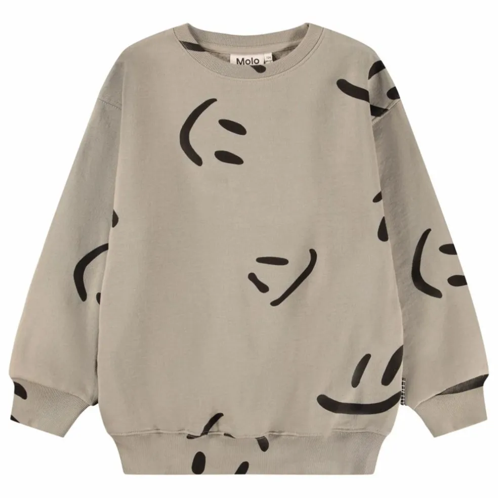 Sweat Monti Big Smiles Coton Bio | Beige