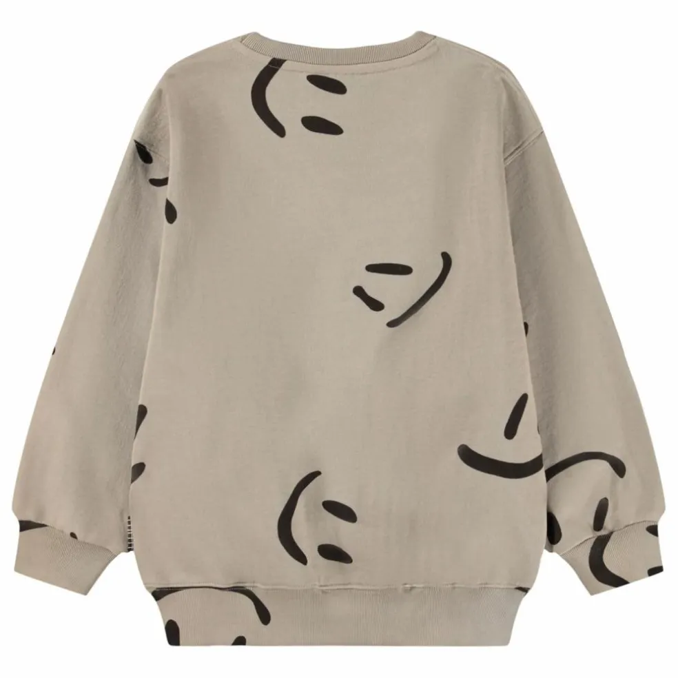 Sweat Monti Big Smiles Coton Bio | Beige