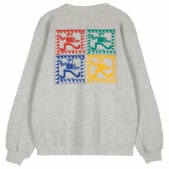 Sweat Mr Pencil Coton Bio - Collection Femme | Gris chiné clair