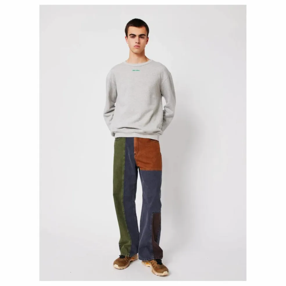 Sweat Mr Pencil Coton Bio - Collection Femme | Gris chiné clair