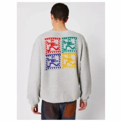 Sweat Mr Pencil Coton Bio - Collection Femme | Gris chiné clair
