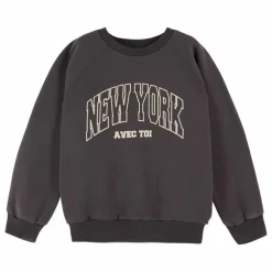 Sweat New York Coton Bio | Gris anthracite