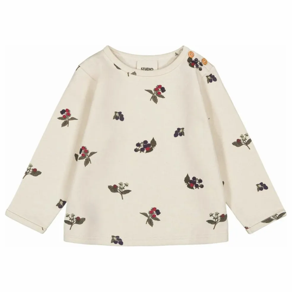 Sweat Noé Mûres Coton Bio | Ecru