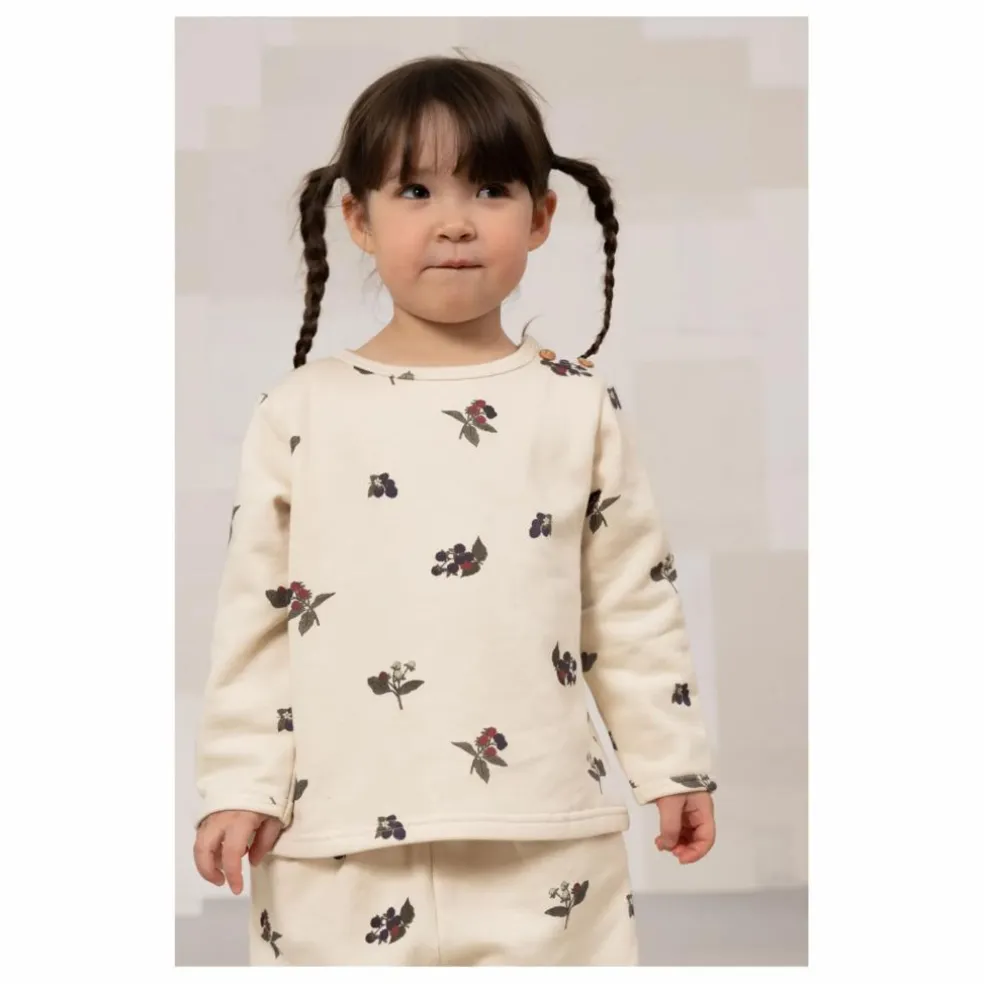 Sweat Noé Mûres Coton Bio | Ecru