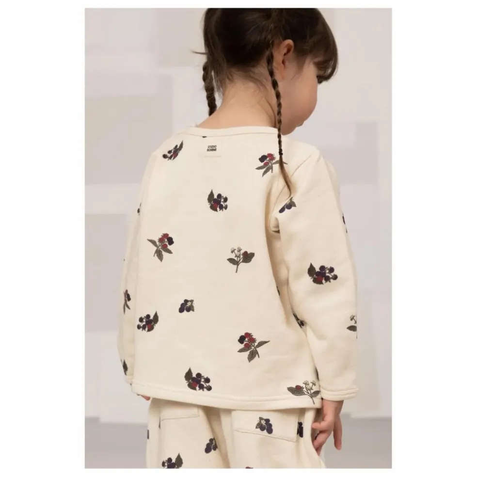 Sweat Noé Mûres Coton Bio | Ecru
