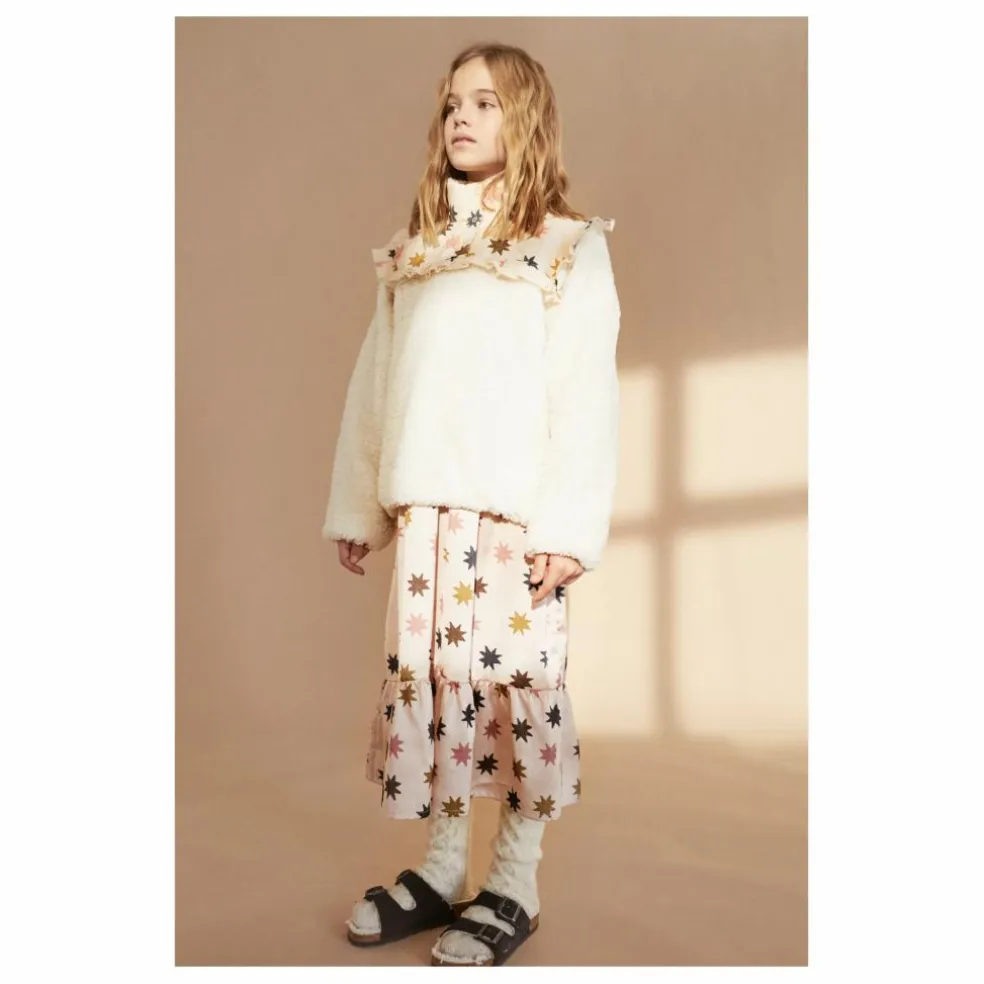 Sweat Polaire Etoiles Anaïs | Ecru