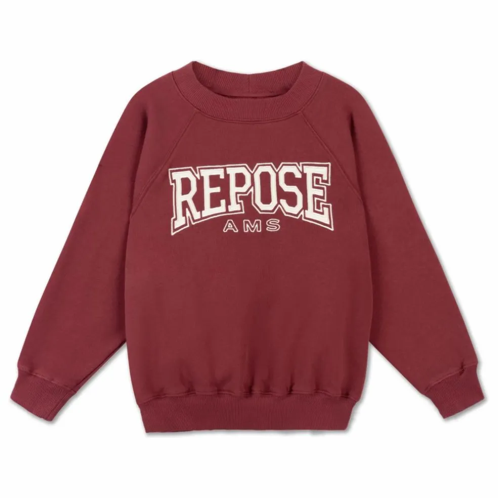 Sweat Raglan Coton Bio | Bordeaux