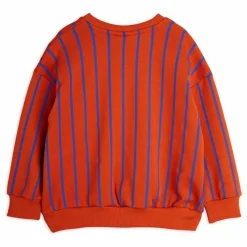 Sweat Rayé Coton Bio | Rouge