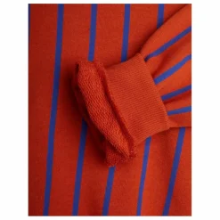 Sweat Rayé Coton Bio | Rouge