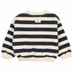 Sweat Rayures Bébé Coton Bio | Ivoire