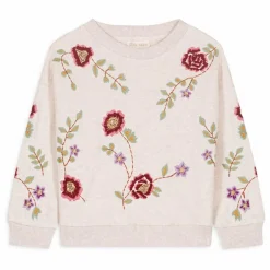 Sweat Rosalia Brodé | Ecru