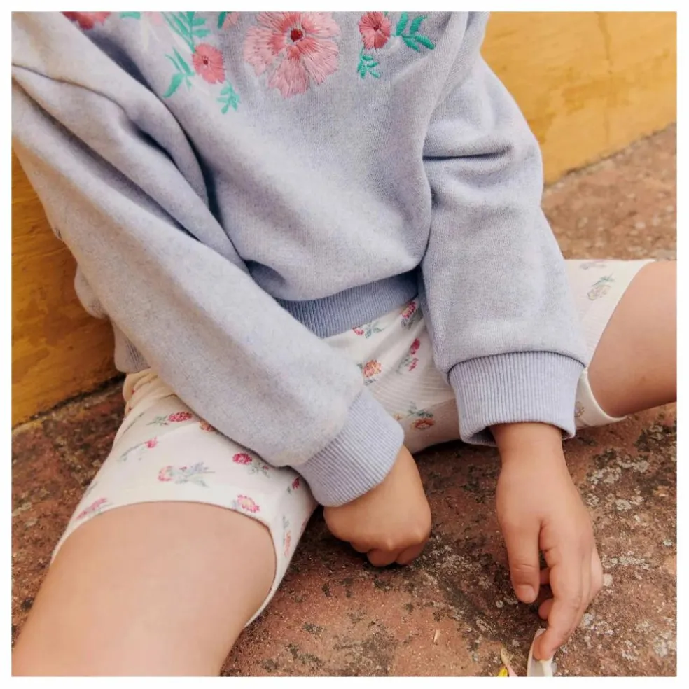 Sweat Rosalia Coton Bio | Bleu chiné
