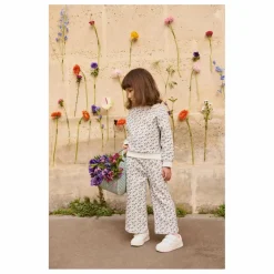 Sweat Rosalia Fleuri Coton Bio | Crème