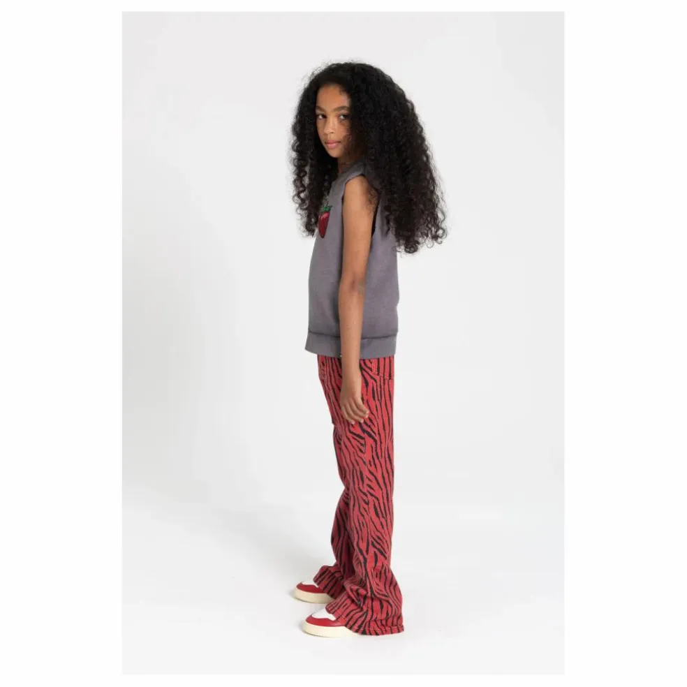 Sweat Sans Manches Clem Coton Bio | Gris charbon
