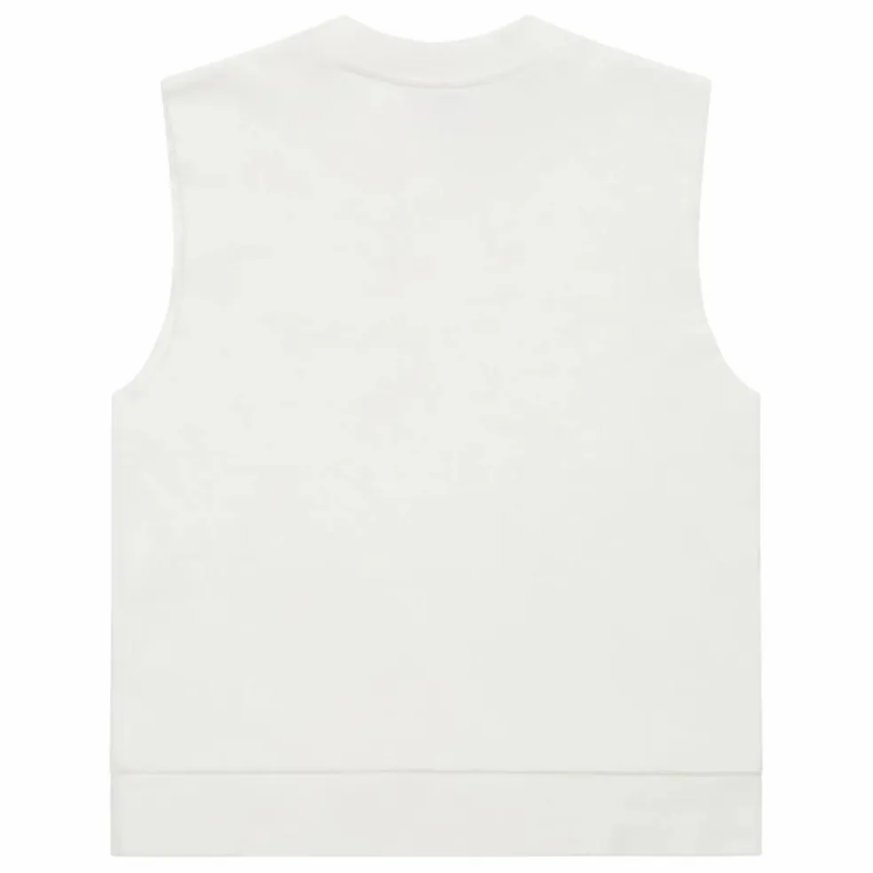 Sweat Sans Manches Clem Coton Bio | Blanc cassé