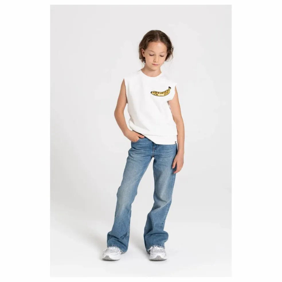 Sweat Sans Manches Clem Coton Bio | Blanc cassé