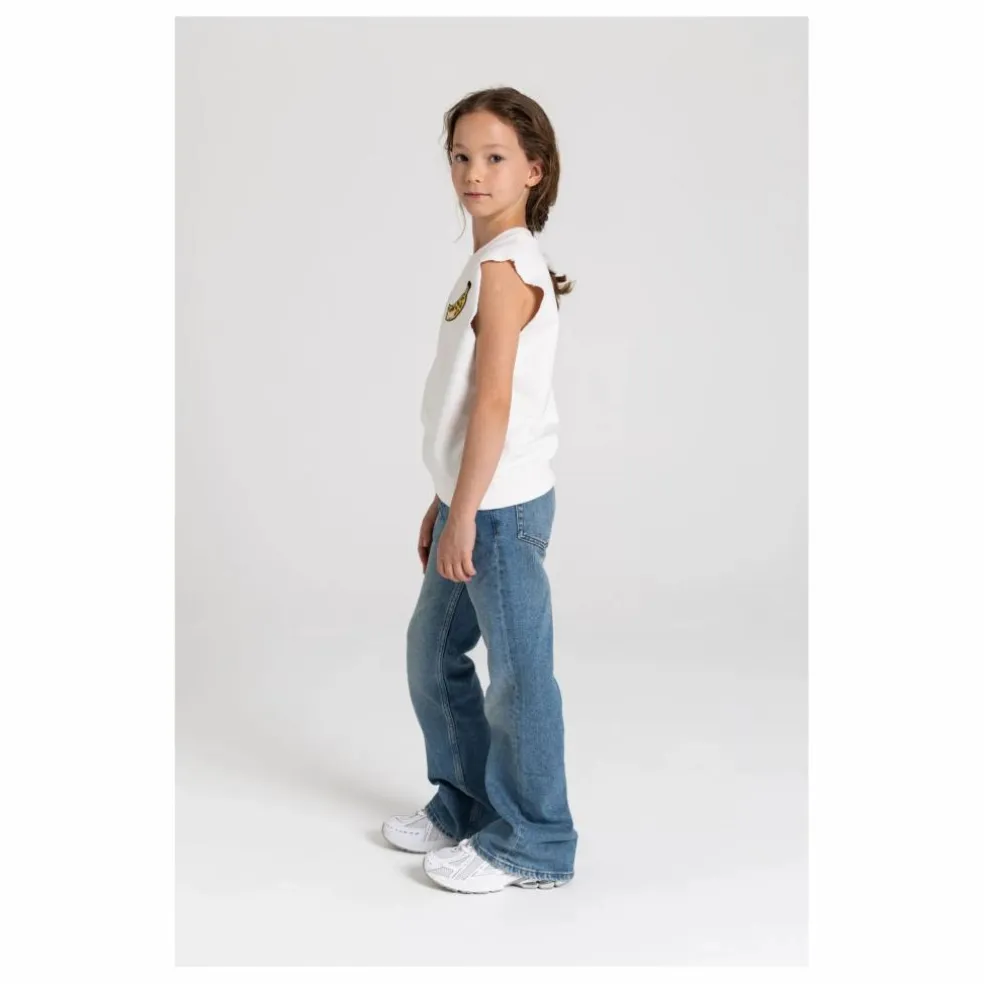 Sweat Sans Manches Clem Coton Bio | Blanc cassé