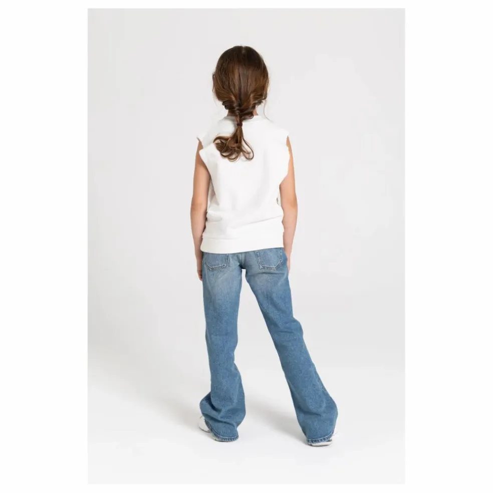 Sweat Sans Manches Clem Coton Bio | Blanc cassé