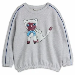 Sweat Siamese Coton Bio | Gris chiné